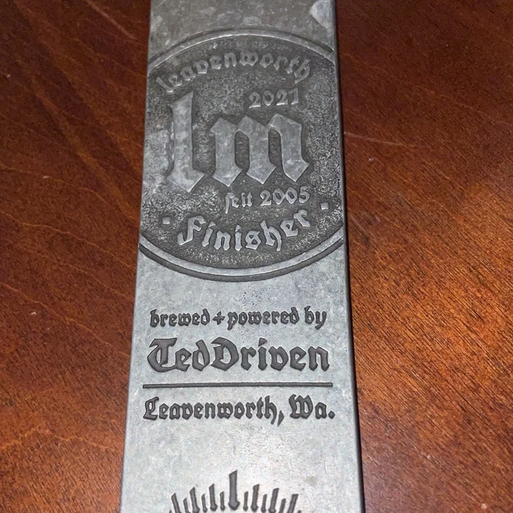 Leavenworth Marathon 2021 Washington Ted Driven Finisher Metal Bottle Opener